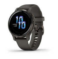 Venu 2S - Slate Stainless Steel Bezel With Graphite Case and Silicone Band - 010-02429-10 - Garmin